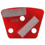 FTVOGUE 3PCS Trapezoid Diamond Floor Grinding Pad Disc #30 Grit Metal Bond Scraper for Grinder Floor Concrete