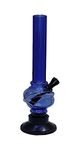 MFT Smoking Transparent Acrylic Water Bong,Portable Hookah (Bong_Blue and MULTI colour) 8 INCH