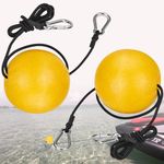 MOPHOEXII Anchor Buoy Float,2 or 4pcs Pool Float Anchor Marker Buoy,High Visibility Buoy Float with 51" Bungee Cord & Clip for Pools, Water Ski Ropes, Anchor Lines