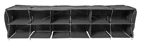 Origami R-LOPO-BL Folding 12 Bay Shelf, Medium, Black