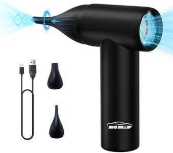 Compressed Air Duster 100000RPM Electric Air Duster 3 Speeds Rechargeable Cordless Air Blower for Deep Cleaning 20000pa Blowing and Vacuuming 2 in 1 for Car, Computer,Home (Black)