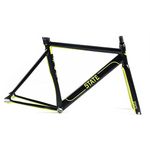 State Bicycle The Undefeated 7005 Aluminum Fixed Gear Bike Frame and Carbon Fork Set, 55cm