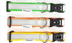 Reflective Dog Collar 1" for Street Dogs | Durable in All Weather, Adjustable, Soft and Easy to Put on Dogs| Pack of 3 pcs | Color- Multicolor