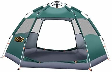 OGL 4 Man Pop Up Camping Tent Shelter Instant Family Dome Sun Shade Hiking Picnic Outdoor 240x240x135cm Green