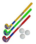 Kids Hockey Set for Kids 3 Hockey Sticks 3 Ball Kids (3-6Year) Set of 3