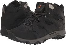 Merrell Unisex-Child Moab 3 Mid Waterproof Hiking Shoe, Black, 2 Big Kid