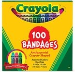 Crayola Shaped Kids Bandages, 100 C