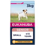 Eukanuba Complete Dry Dog Food for Senior Small Breeds with Fresh Chicken 3 kg