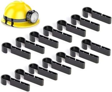 WEZCHUGHAOL 14 PCS Hardhats Clips, Helmet Clips for Headlamp,Headlamp Hook,hard hat Light Clip, Helmet Clips Headlamp Hard Hat Safety Helmet Cap Head Lamp Buckle Hook,for Various Headlamp and Hard Hat