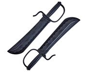 Martial Arts Black Polypropylene Plastic "Wing Chun" Training Knives