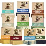 Dr. Squatch Natural Men’s Bar Soap Gift Set - Cold Process Body Soap Bar with Natural Oils - Variety Pack Gifts for Men - Coastal Mist, Rainforest Rapids, Wood Barrel Bourbon & others (142g, 10 pack)