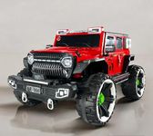 JN Creations 12V 4 Wheel Drive Electric Battery Powered Ride ON Jeep KP 906 is Made (RED)