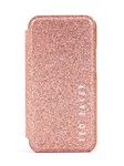 Ted Baker Mirror Folio Case for iPhone 13/14 - Rose Gold Glitter