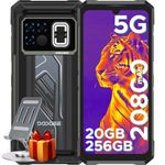 DOOGEE Fire 6 MAX Rugged Smartphone 5G 2025, 20800mAh/33W, Thermal Imaging Rugged Phones Android 14, Dual Light Flashlight, 50MP+20MP Night Version, 20GB+256GB, 6.72''FHD+120HZ, 5G Dual SIM/WiFi 6/NFC