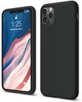 elago Liquid Silicone iPhone 11 Pro Max Case Cover Compatible with Apple iPhone 11 Pro Max (6.5") - Premium Shockproof Gel Rubber Case, 3 Layer Structure, Soft Grip (Black)