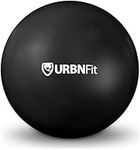 URBNFit Small Exercise Ball - 9-inch Mini Pilates Ball with Fitness Guide for Yoga, Barre, Physical Therapy, Stretching &amp; Core Stability Workout - Black