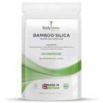 Bodygenix Bamboo Silica Capsules - 750mg Hair Skin Nails Bones Joints Antioxidant - 120 Caps Natural Food Supplement 4 Month Supply