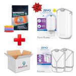 MELTINK Kit Bundle: Zevo Flying Insect Trap Starter with Zevo Flying Insect Trap Refill Cartridge + 1 Mosquito Repellent Band