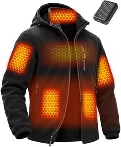 Wulcea Men Heated Graphene Fleece Jackets 12v Battery Pack Included Christmas Gift Ideas Best Birthday Boyfriend Husband Who Have Everything Unique Top Nice Gifts Cool Useful