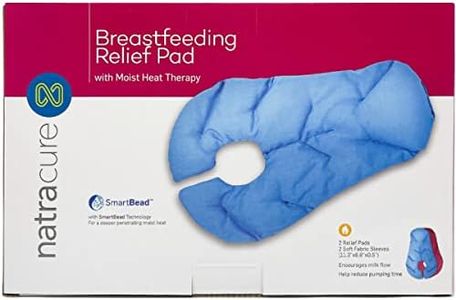 NatraCure Breastfeeding Moist Heat Pads - Encourage Letdown, Increase Milk Flow, Unclog Milk Ducts, Relieve Mastitis, Breast Heating Pad Breastfeeding - 2 Count (1 Pair; Pack of 1)