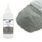 War World Scenics 1kg Ballast & 500ml Glue Kit for Model Rail Tracks – Extra Fine Dark Grey