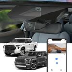 Fitcamx 4K Dash Cam Suitable for Toyota Tundra 2022-2024 & 2023 2024 Sequoia Limited SR SR5 TRD Pro Platinum (XK70), OEM Style, 2160P UHD Video WiFi, Loop Recording, G-Sensor, Plug & Play, 64GB Card