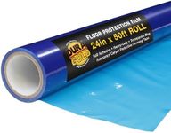 Dura-Gold Floor Protection Film, 24-inch x 50' Roll - Blue Self Adhesive Temporary Floor Covering, Protect Flooring from Foot Traffic, Paint Spills, Dust, Construction Debris, Moving - Hardwood, Tile