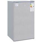 HOMCOM 91 Litre Freestanding Under Counter Fridge Freezer with Chiller Box, Reversible Door, Adjustable Thermostat, 47.5cm Wide, Noise Level: Decibels 40, Grey