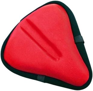 Bikeroo Large Exercise Bike Seat Cushion - Bicycle Wide Gel Soft Pad - Most Comfortable Bicycle Saddle Cover for Women and Men Bike seat Gel Cover fits Cruiser and Stationary Bikes, Indoor Cycling