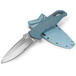 Benchmade Undercurrent Fixed Blade Knife Blue (4.32" SW Serr MagnaCut) 18040S