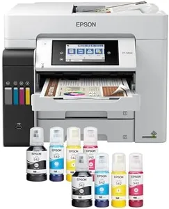 Epson EcoTank Pro ET-5800 Wireless Color All-in-One Supertank Printer with Scanner, Copier, Fax and Ethernet, White