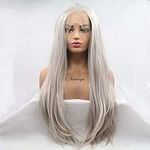 Xiweiya 13*3 Lace Front Silver Grey