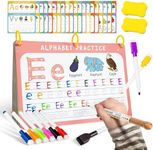 Fabeto Preschool Learning Activities Educational Workbook: Prek Handwriting Practice Tracing Busy Book - Toddlers Educational Toys - Autism Learning Materials | Montessori Games for Kids Age 2 3 4 5