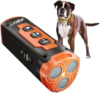 MAKO Anti Barking Device For Dogs, Bark Deterrent Device, Stops Bad Dog Behavior | No need to yell or swat, Just point to a dog and Hit the button | Long-range ultrasonic, Alternative to painful dog shock collar (Orange)