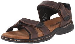 Dr. Scholl's Shoes Men's Gus Sandal, Brown, 9