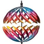 Bits and Pieces - Magnificent Jupiter Two-Way Wind Spinner - Multicolour Kinetic Garden Windspinner - Decorative Lawn Ornament Wind Mill - Unique Outdoor Lawn and Garden Décor