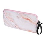 CM Neoprene Carrying Keyboard Sleeve Case Bag Protection Pouch Compatible with Magic Keyboard 1 & 2, Wireless Keyboard, Magic Mouse, Magic Trackpad and Wireless Trackpad (Pink Marble Pattern)