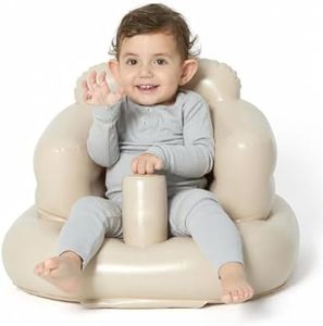 Mink Inflatable Baby Seat for Babies 3+ Months,Infant Floor Seats for Sitting Up,Portable Blow Up Baby Chair with Built in Air Pump, Ideal for Sitting Up and Learning to Play(Khaki)