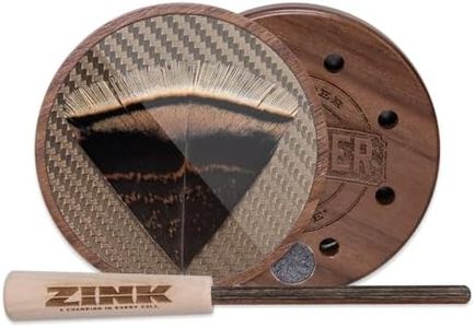 Zink Thunder Ridge Striker Glass Call | Hand-Built Hand-Tuned Walnut Traditional Pot Call | Durable Friction-Style Realistic Sounding Turkey Call for Hunting