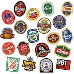 Sticker Boom Beer Vinyl Stickers for Water Bottle Laptop Luggage Premium Decal Sticker Pack Removeable (Beer Label)