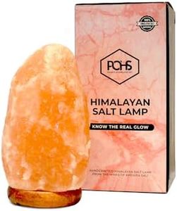 POHS 100% Authentic Natural Himalayan Pink Salt Lamp Hand Carved/Crafted Crystal Rock Salt Lamps from Himalayan Mountains (Medium (8-10 Inches))