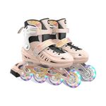 OLYSPM Inline Skates Kids,Roller Blades,Rollerblades for Kids,5 Sizes of Adjustable Inline Skates with Chinese Style Pattern and 8 Light up Wheels for Boy and Girls