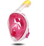 Delavala Kids Snorkel Set (Pink - S/M) -Junior Snorkeling Gear Kids Silicone Scuba Diving Snorkeling Glasses Set Snorkel Equipment for Boys and Girls Age from 2-14 Years