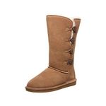 BEARPAW Women's Lori Hickory Size 8 | Women's Boot Classic Suede | Women's Slip On Boot | Comfortable Winter Boot