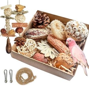 Conure Toys, Tyotrbs Cockatiel Toys Foraging Toys for Birds Budgie Shredder Hanging Set Cockatiel ChewToys Parrot Climbing CageToy Lovebird Cage Accessories for Small Birds