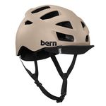 Bern Men's Allston Adult Bicycle Helmet, Matt Sand, S (52-55.5 cm)