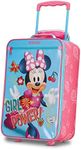 American Tourister Disney Kids Minnie Mouse Softside Upright 18 Inch, Pink