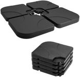 Denny International PARASOL BASE HEAVY DUTY FURNITURE OUTDOOR GARDEN UMBRELLA BASE STAND WATER FILLED WEIGHTS BY CRYSTALS® (Square Shape Parasol Base)