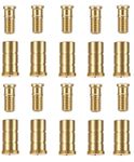 WaterWarden Safety Pool Cover Brass Anchors for Concrete Deck, (10 Pack), Pop Up Pool Cover Anchors, Brass Anchors and Head Screw Bolts for Inground Pool Safety Cover Installation, Heavy Duty