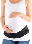 Belly Bandit Women's Maternity 2-in-1 Hip Bandit, Maternity Belly Support Band & Hip Wrap, XS-M, Black